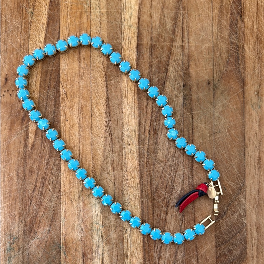 Clare V Turquoise and Gold Necklace